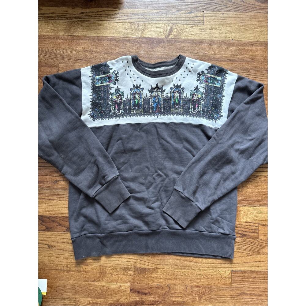 Saint Michael stained glass crewneck sweatshirt Size XL